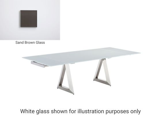 Pesaro Extendable Dining Table (Sand Brown)