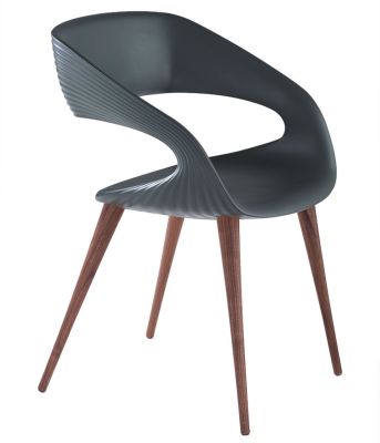 Shape Chair (Grey with Wild Oak Legs)