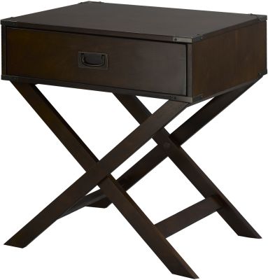 Soho Accent Table with Storage (Espresso)