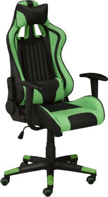 Avion Gaming Chair with Tilt & Recline (Black & Green)