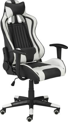 Avion Gaming Chair with Tilt & Recline (Black & White)
