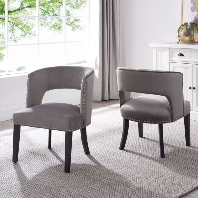 Isabella Dining & Accent Chair (Set of 2 - Grey)
