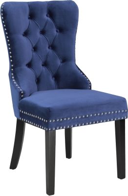 Verona Dining Chair with Nail Head Trim (Blue)