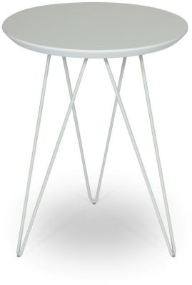 Solo Accent Table - (Marble Top-White Base)
