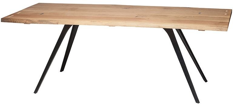 Vega Dining Table (Raw Oak with Black Legs)
