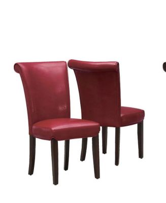 Clara Dining Chair (Set of 2 - Burgundy)