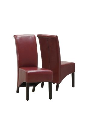 Subba Dining Chair (Set of 2 - Burgundy)