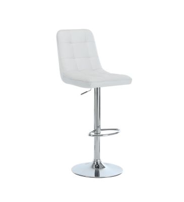 Dundee Adjustable Height Bar Stool (Set of 2 - White)