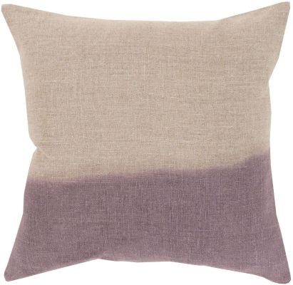 Dip Dyed2 Pillow (Light Gray, Mauve)