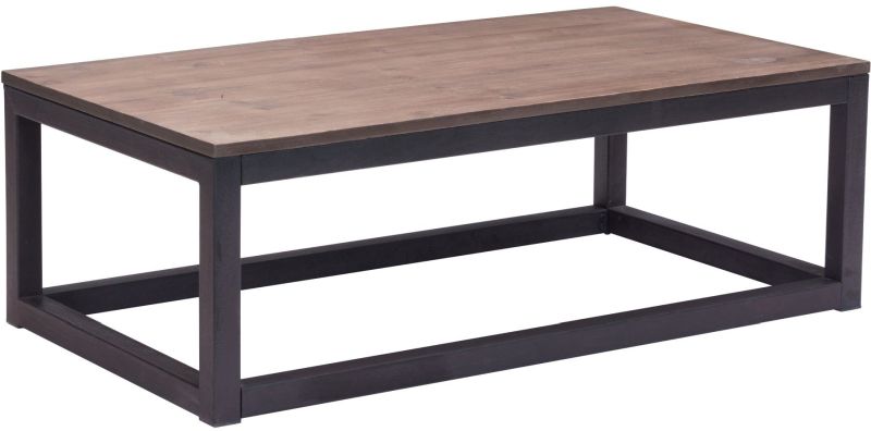 Civic Centre Long Coffee Table (Distressed Natural)
