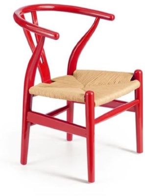 Baby Grant Chair (Set of 2 - Red & Natural Wicker)