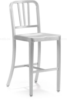 Bistro Counter Chair (Brushed Aluminium)