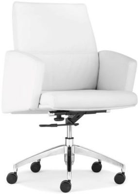 Chieftain Low Back Office Chair (White)