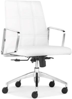 Controller Low Back Office Chair (White)
