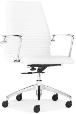 Lion Low Back Office Chair (White)