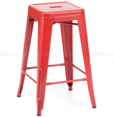 Marius Bar Chair (Set of 2 - Red)