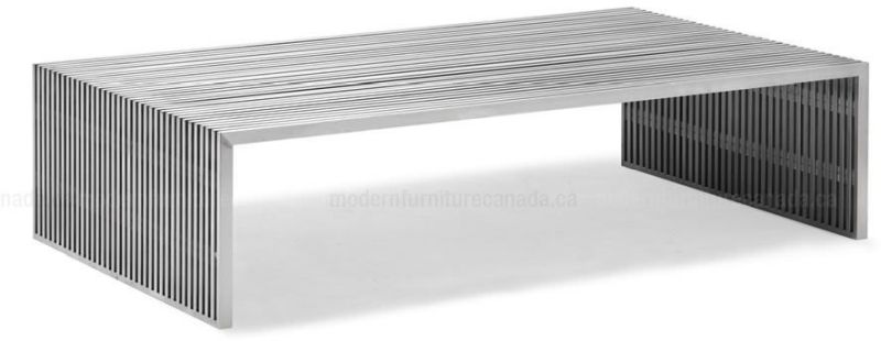 Novel Long Coffee Table (Stainless Steel)