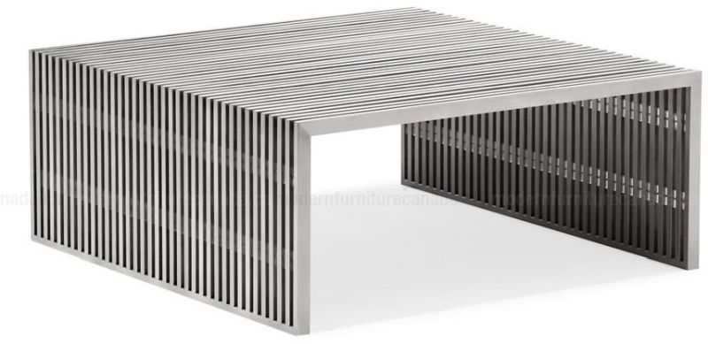 Novel Square Coffee Table (Stainless Steel)