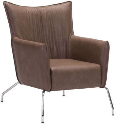 Ostend Lounge Chair (Saddle Brown)