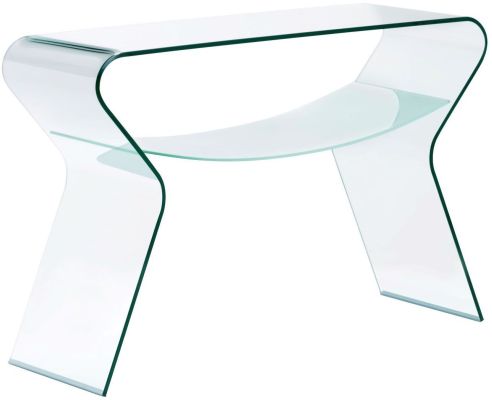 Yoga Console Table (Clear & Frosted)