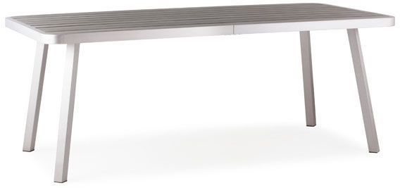 Township Dining Long Table (Brushed Aluminum)