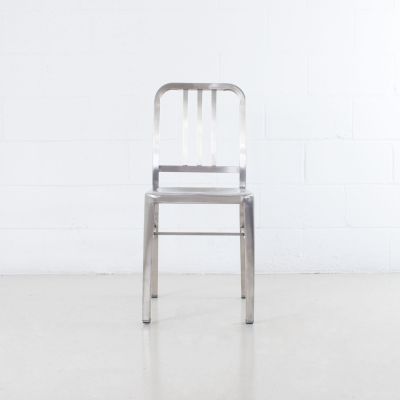 Army Chair (Set of 2 - Brushed Stainless Steel)
