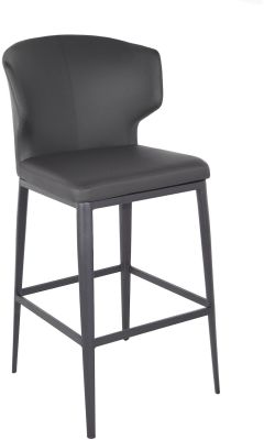 Cabo Counter Stool (Black Seat With Metal Base)
