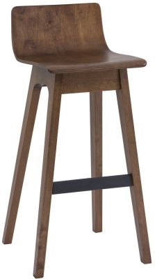 Ava Low Back Bar Chair (Set of 2 - Cocoa)
