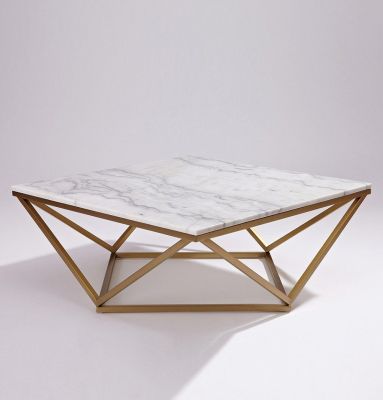 Celeste Marble Coffee Table (White)