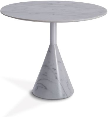 Cosette Marble Side Table (Large - White)
