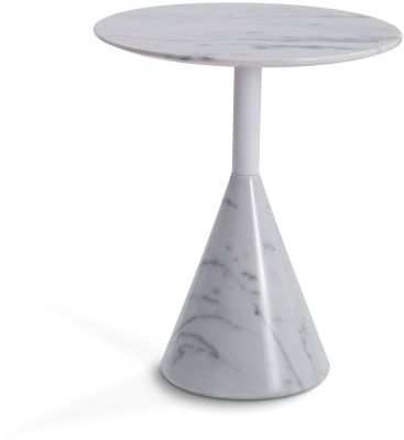 Cosette Marble Side Table (Small - White)