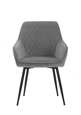 Hakon Dining Chair (Set of 2 - Grey Velvet)