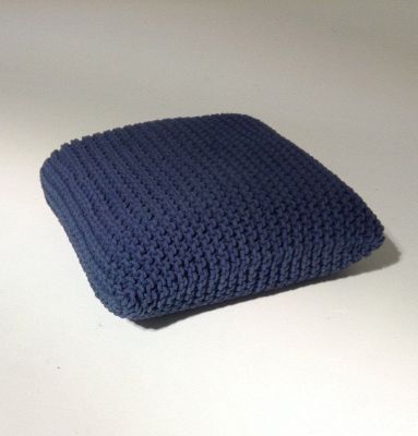 Handmade Knitted Floor Cushion (Reflecting Pond)