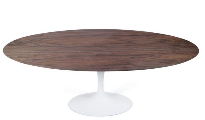 Maisie Dining Table (Oval - Walnut Top)