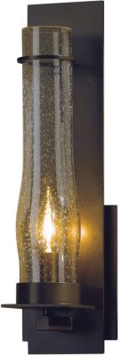 New Town Sconce (Large - Bronze & Seeded Clear Glass)