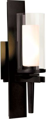 Constellation Sconce (Black & Clear Glass with Opal Diffuser)
