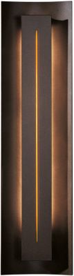 Gallery Sconce (Bronze & Amber Glass)