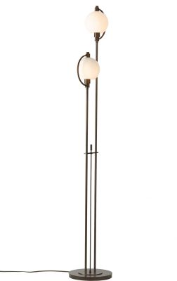 Pluto Floor Lamp (Bronze & Opal Glass)