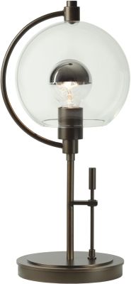 Pluto Table Lamp (Bronze & Clear Glass)