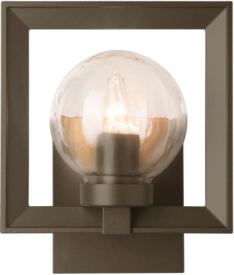Frame Outdoor Sconce (Small - Coastal Bronze & Water Glass)