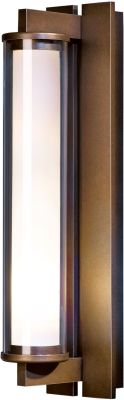 Fuse Outdoor Sconce (Large - Coastal Bronze & Clear Glass)
