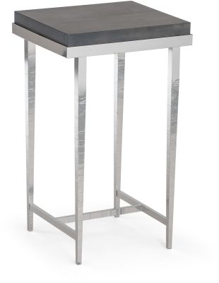 Wick Side Table (Sterling with Grey Wood Top)