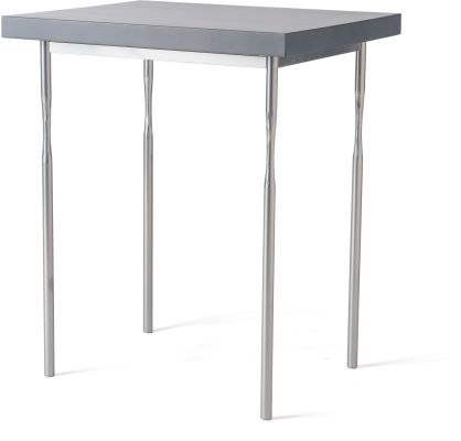 Senza Side Table (Sterling with Grey Wood Top)