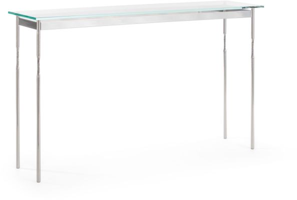 Senza Console Table (Sterling & Glass Top)