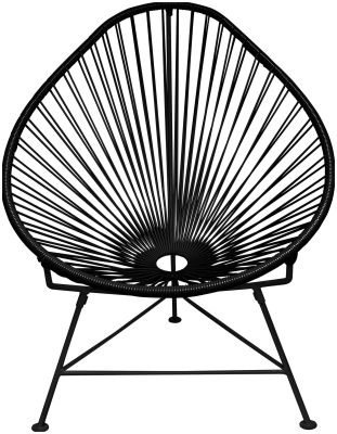 Acapulco Chair (Black Weave on Black Frame)