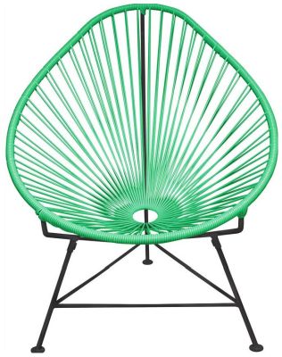 Acapulco Chair (Mint Weave on Black Frame)