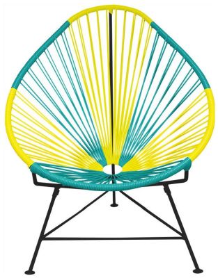 Acapulco Chair (Brazil Weave on Black Frame)