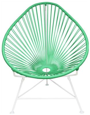 Acapulco Chair (Mint Weave on White Frame)