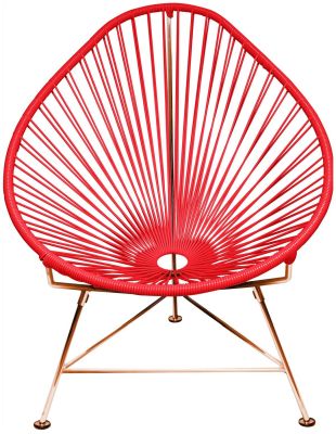 Acapulco Chair (Red Weave on Copper Frame)