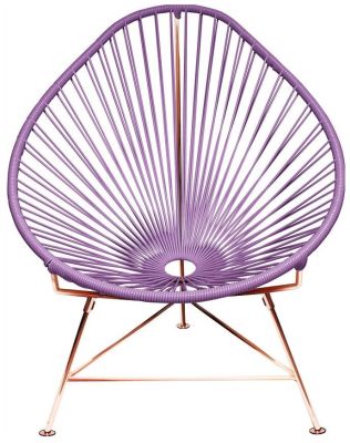 Acapulco Chair (Orchid Weave on Copper Frame)